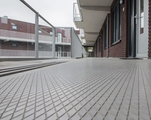 GIAN 0 kleine wafel beton, anti-slip, structuur, profiel, trap, trapneus, bordes, galerij, balkon
