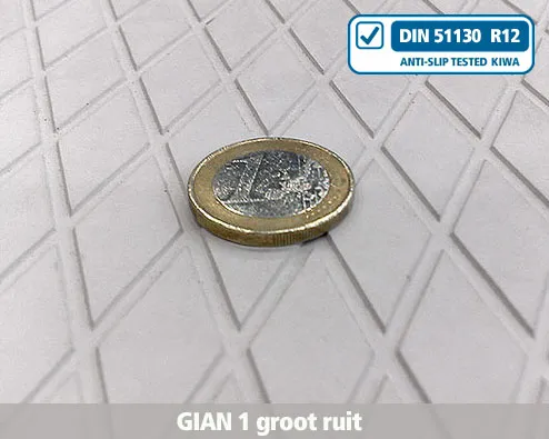 gian1 groot ruitstructuur beton, anti-slip, structuur, profiel, trap, trapneus