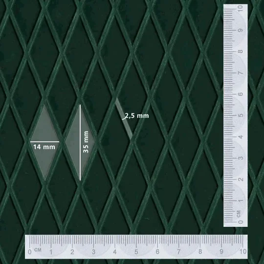 GIAN 1 groot ruitstructuur beton, anti-slip, structuur, profiel, trap, trapneus, bordes, galerij, balkon