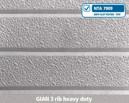 gian3 rib heavy duty structuur beton, anti-slip, structuur, profiel, trap, trapneus