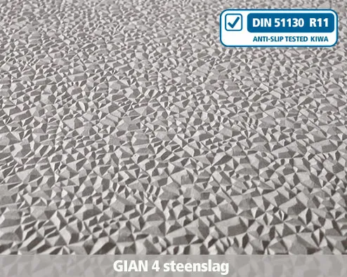gian4 steenslagstructuur beton, anti-slip, structuur, profiel, trap, trapneus