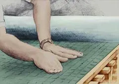 mattenlijm illustratie